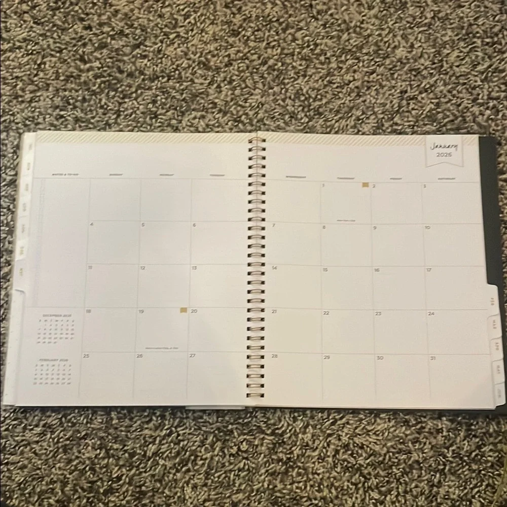 Blue Sky Day Designer 2025-2026 Planner - Black and White